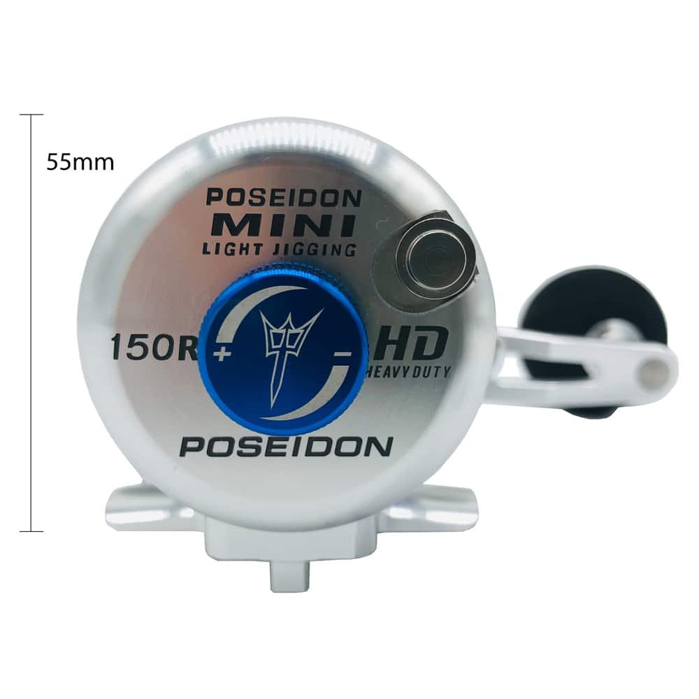 Buy POSEIDON 150 Mini Overhead Jigging Reel | Silver/Blue