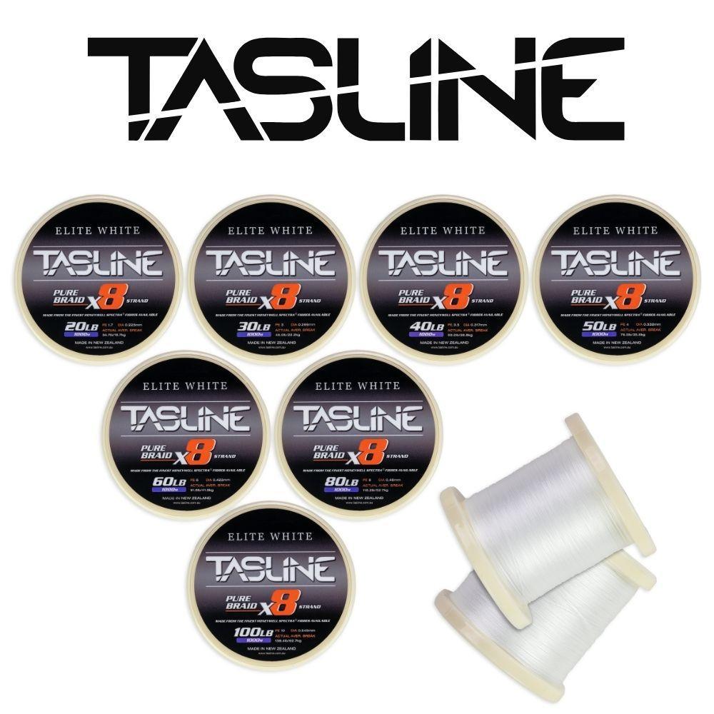 Buy Tasline Elite White Braid 40lb 400m online at
