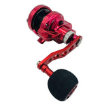 POSEIDON 150 Mini Overhead Jigging Reel - Red/Gunsmoke - Reel Outfitters Co