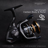 Team Seahawk Carbon Pro RX Spinning Fishing Reel 2500 - 6000 (New Model)