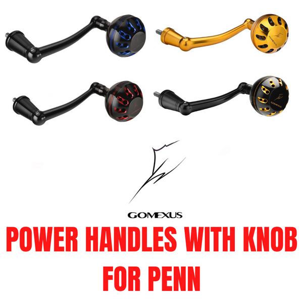 GOMEXUS Power Handle for Penn Spinfisher | Battle | Slammer - Plug and Play  | Free Line and Lure Gift