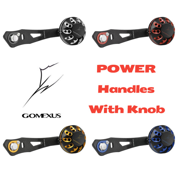 Gomexus Power Handle With Knob - Baitcaster Handle For Shimano Daiwa Abu  Reels - Free Line and Lure Gift