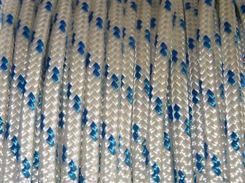 Marine Rope - White & Blue fleck - 10mm - Cams Cords